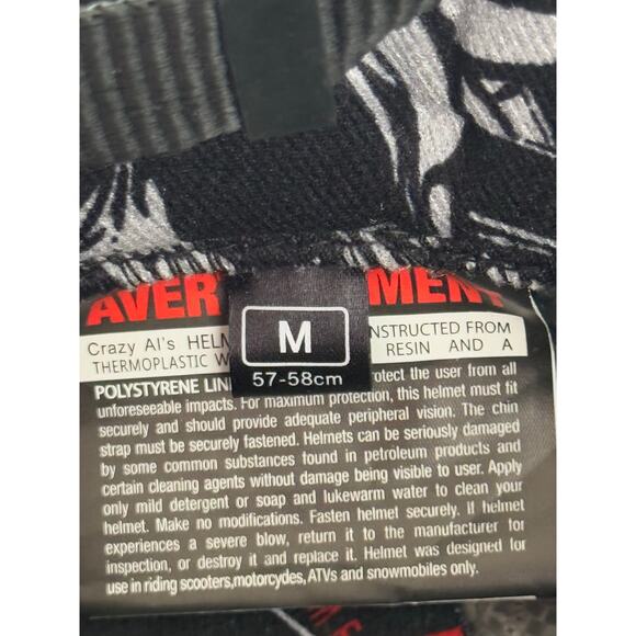 Crazy Al's DOT motorcycle helmet NEW - Picture 10 of 16